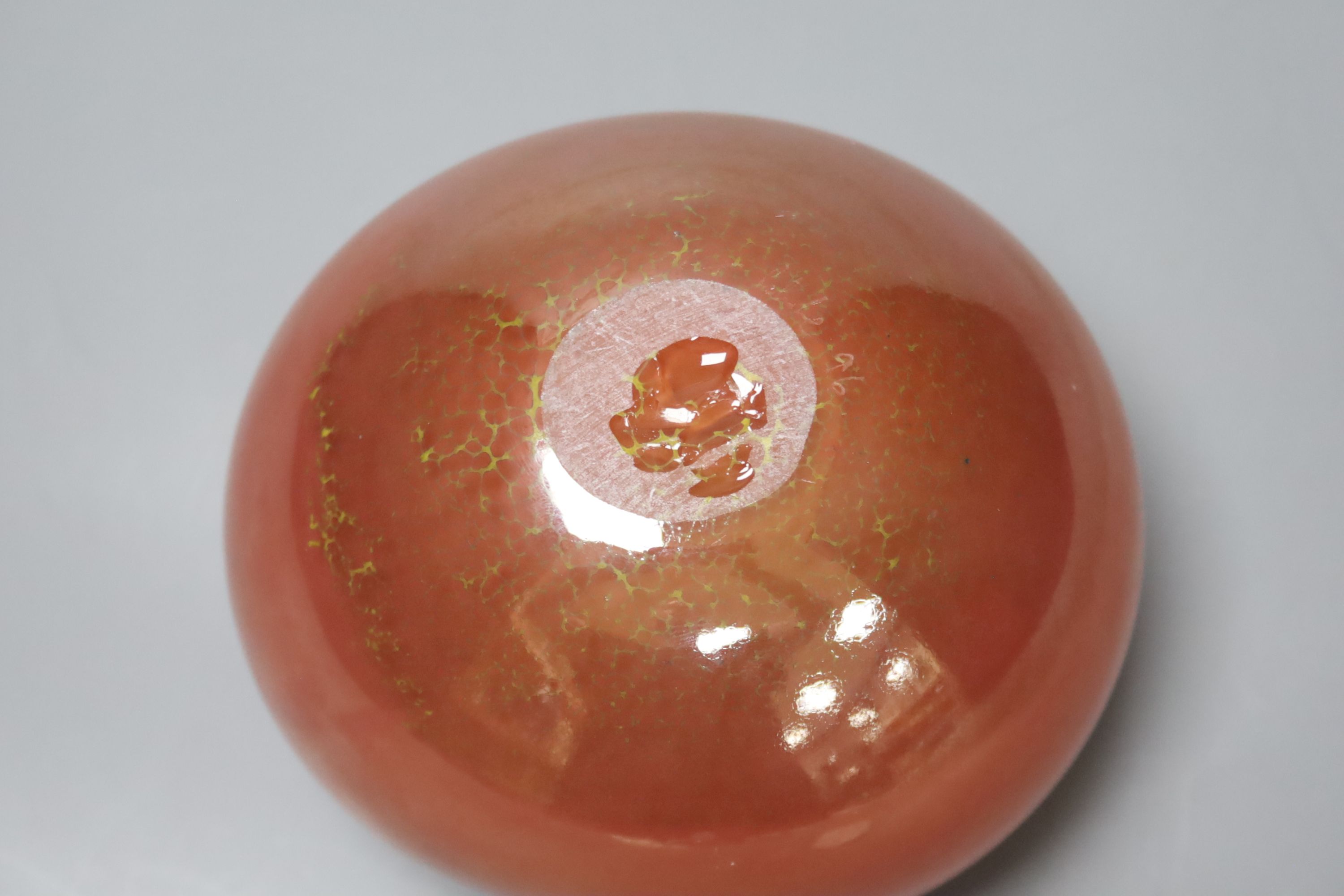 An Art glass vase, indistinctly signed and dated '96, height 12cm